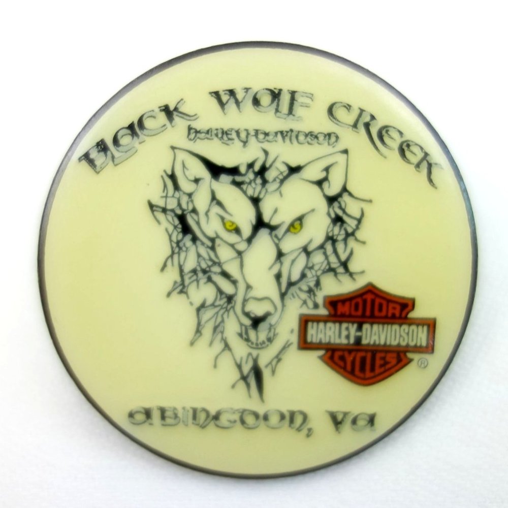 Harley Davidson Black Wolf Creek‎ Abingson VA Pin